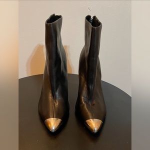 Classy Zara leather booties size 7.5